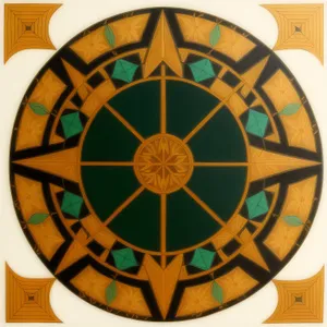 Antique Arabesque Shield Design