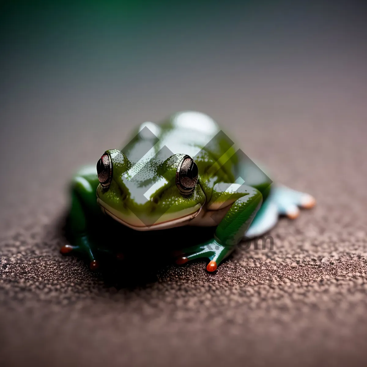 Picture of Bulging-eyed Tree Frog in Abstract Nature