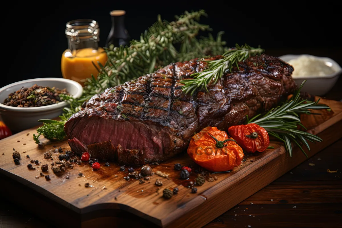 Picture of Savory Gourmet Plate with Grilled Steak