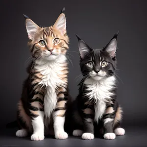 Curious Kitty with Adorable Whiskers