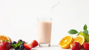 Healthy Orange and Milk Citrus Breakfast Shake