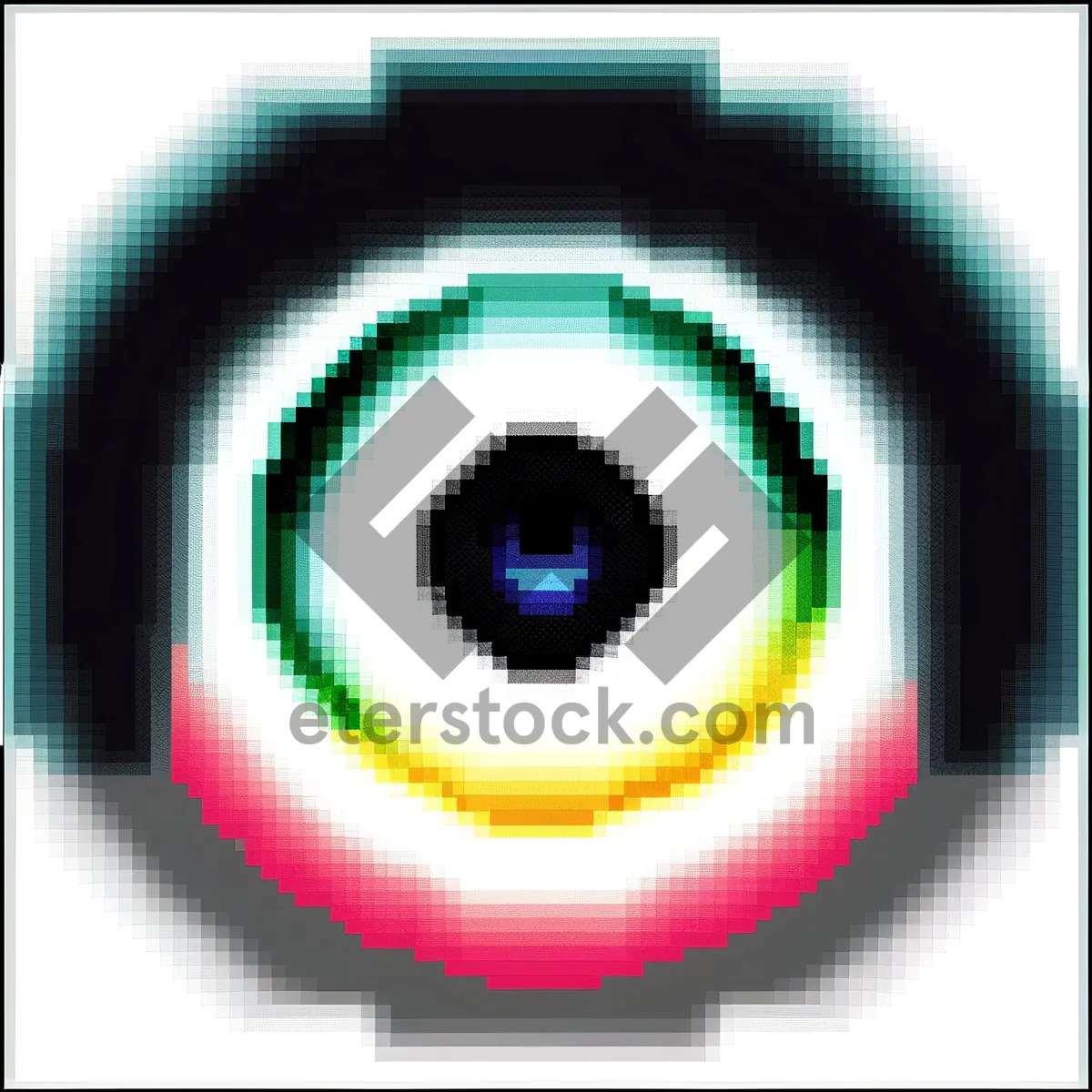 Picture of Digital Graphic Design in Circular Light Pattern