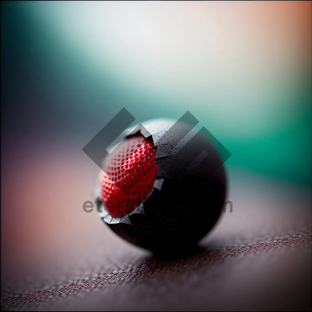Picture of Golf Ball on Microphone Stand with Berry Fruit