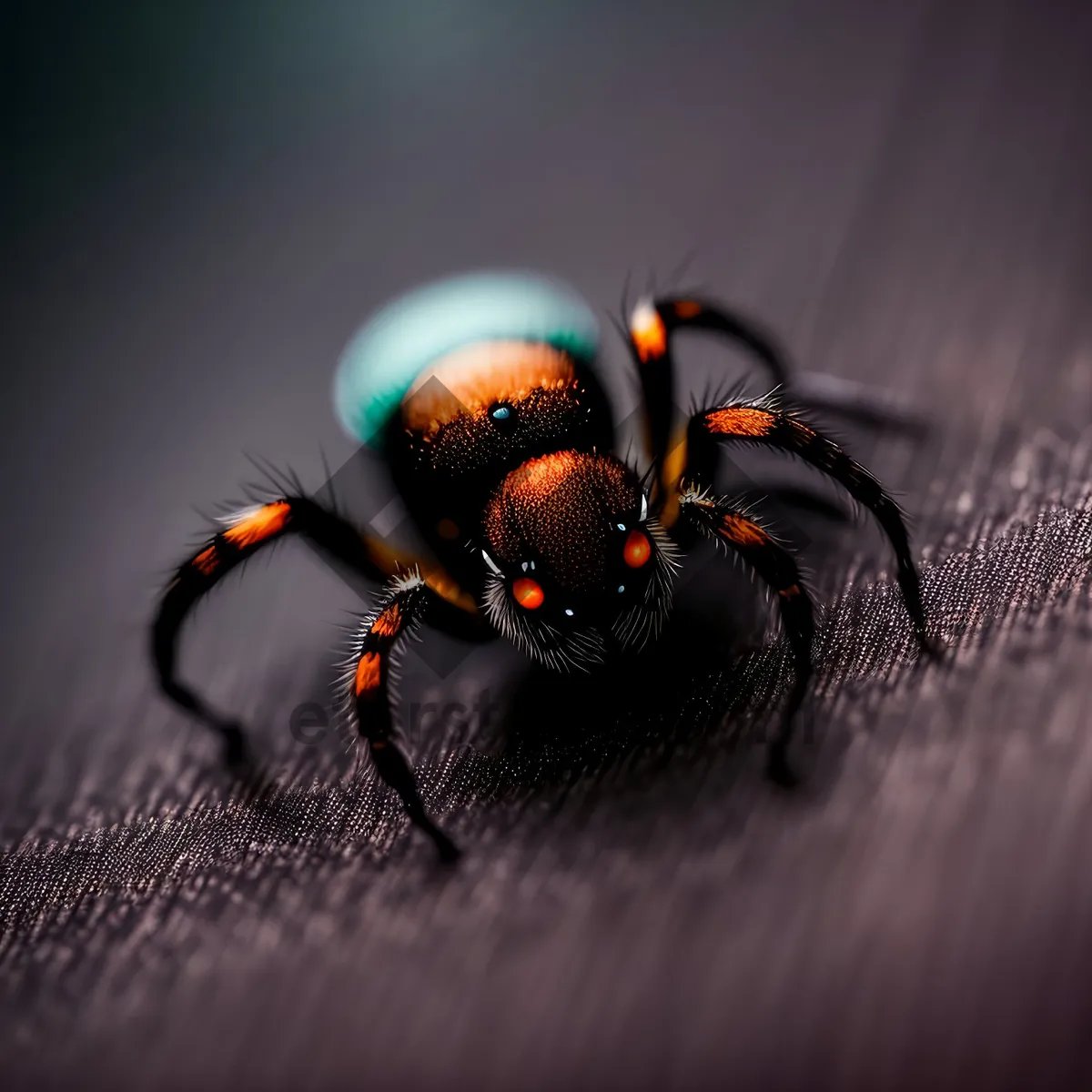 Picture of Black Widow Spider on Leaf