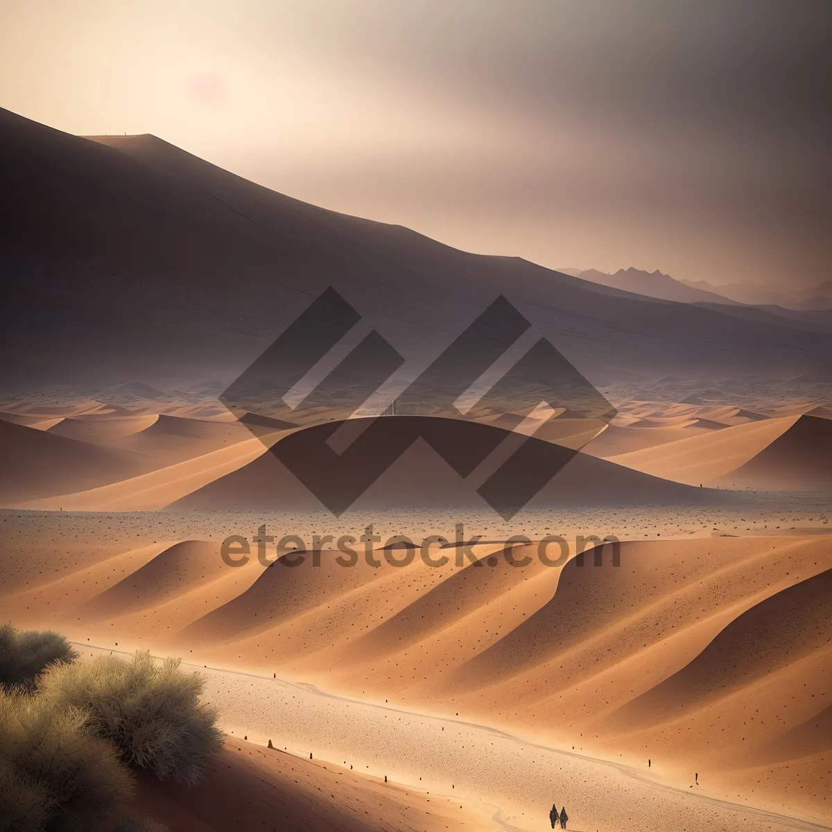 Picture of Sunset Over Moroccan Desert Dunes