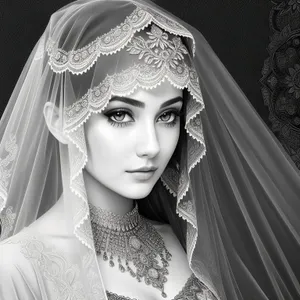 Elegant Bride with Veiled Charm