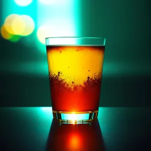 Golden Lager Refreshment in a Frothy Beer Glass