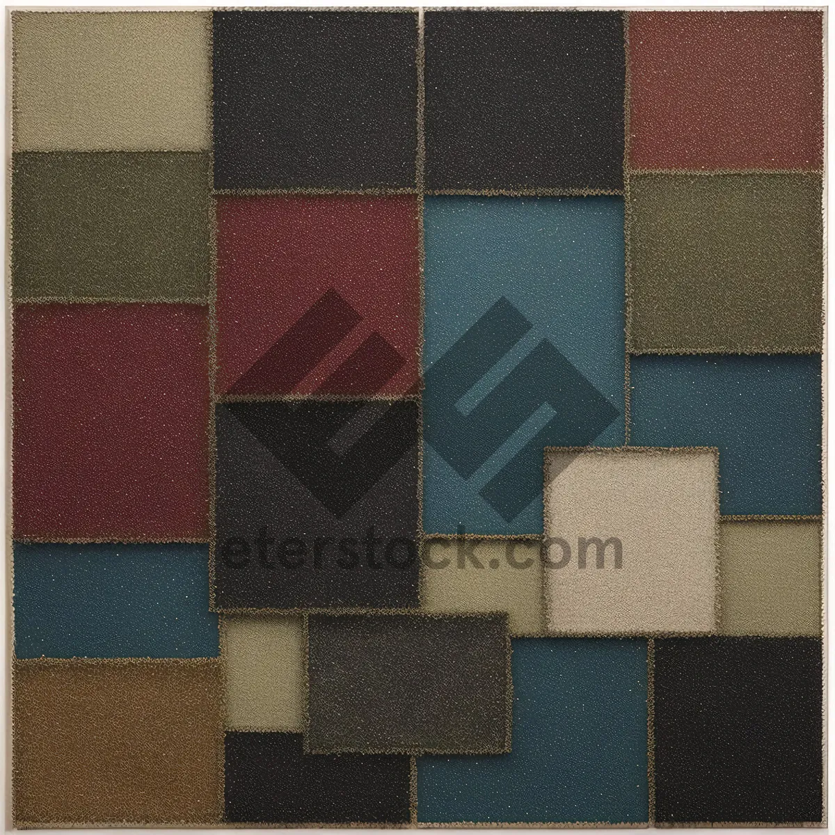 Picture of Colorful abstract graphic design tile pattern wallpaper.