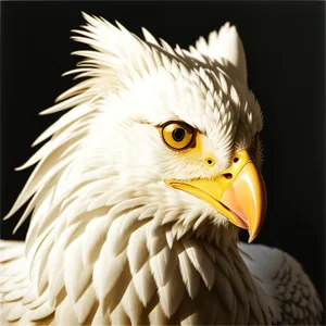 Majestic Bald Eagle with Piercing Eyes: King of the Skies
