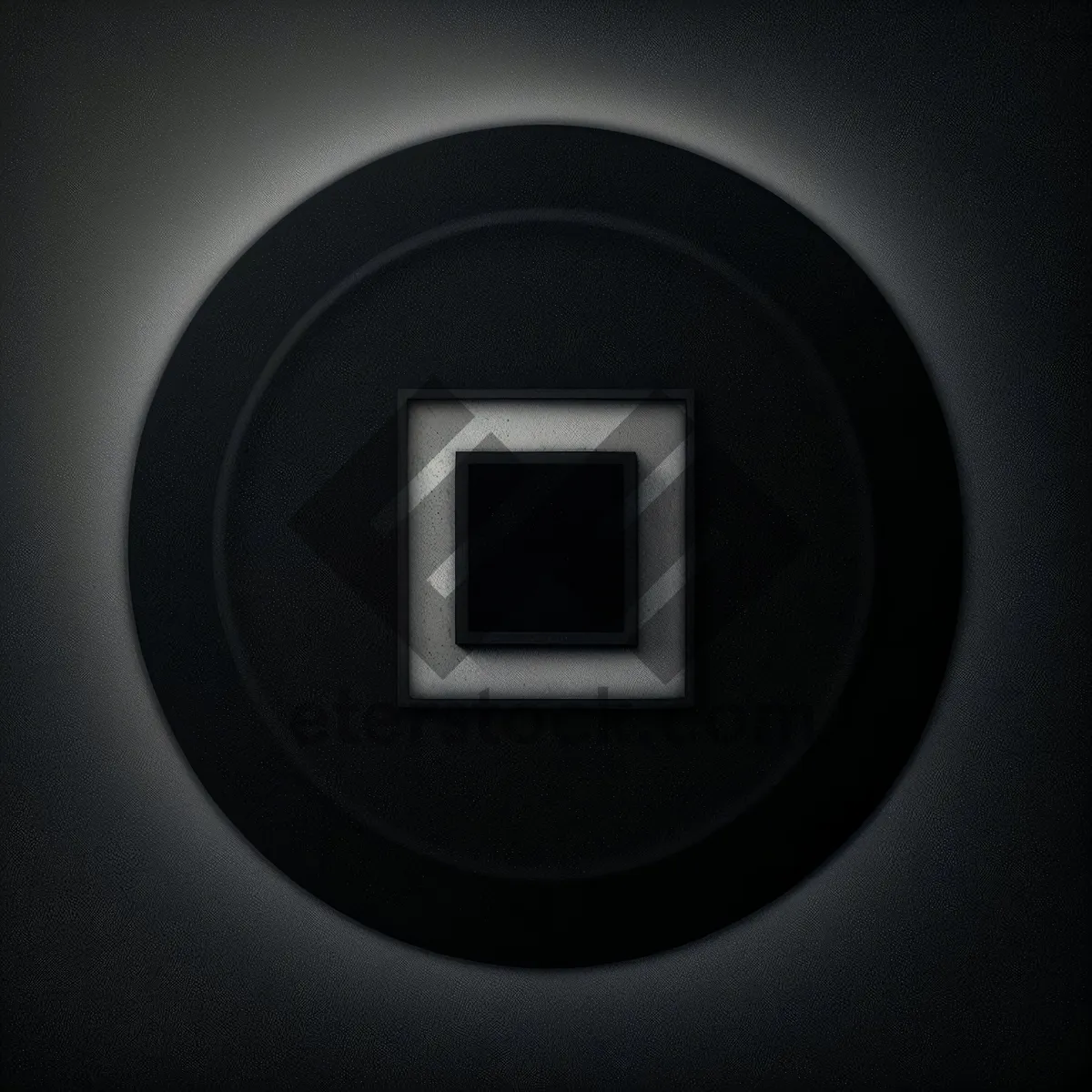 Picture of Shiny Black Round Button Icon