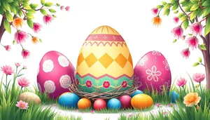 Colorful Easter Decorations and Fun Hen Bangle Art