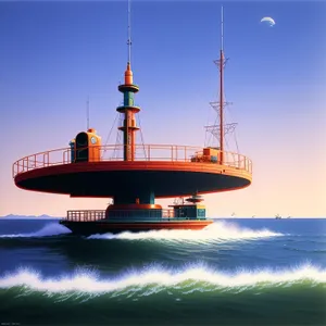 Sunset Harbor: A Majestic Nautical Vessel