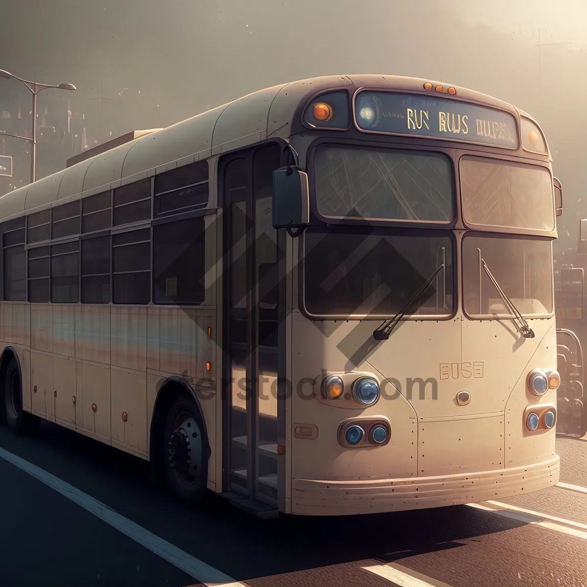 Picture of Public Transport: Trolleybus on the Road