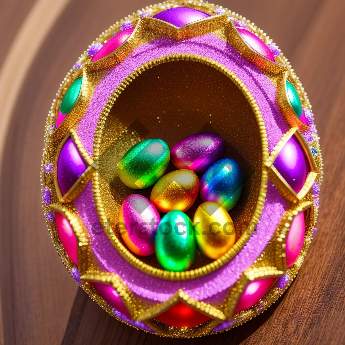 Picture of Vibrant Holiday Bolo Tie Design: Colorful and Bright Decoration