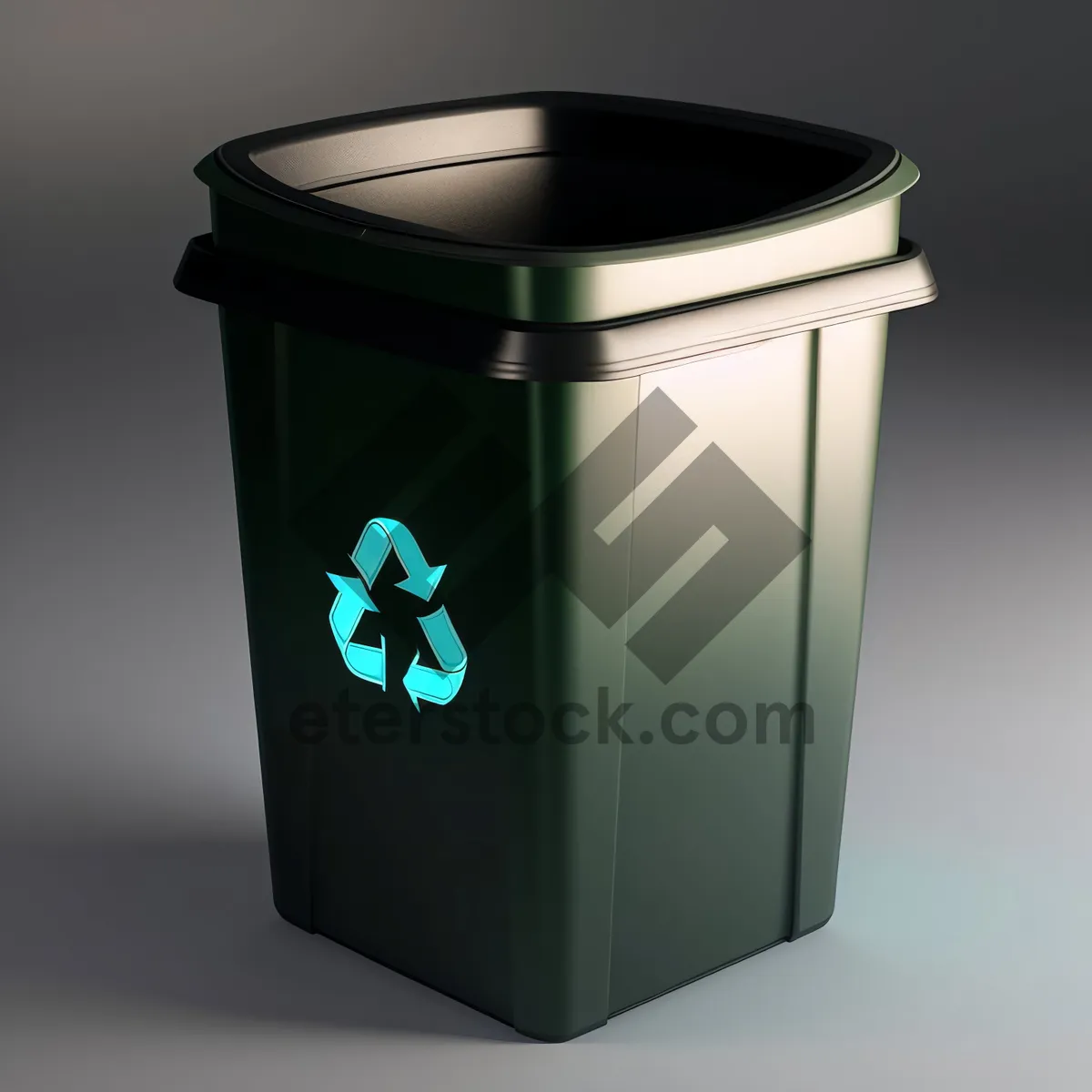 Picture of Versatile Garbage Container: Plastic & Metal Bin