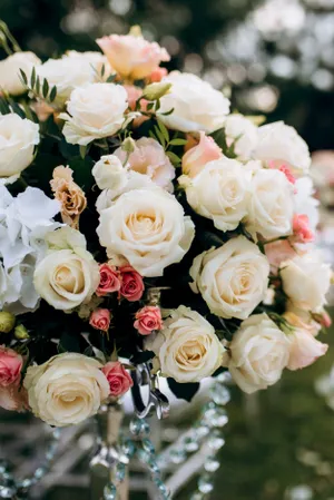 Pink Rose Wedding Bouquet for Romantic Celebration