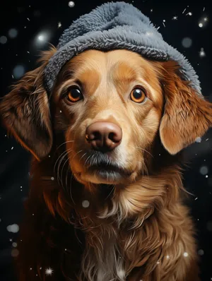 Golden Retriever Puppy - Adorable Canine Companion Portrait