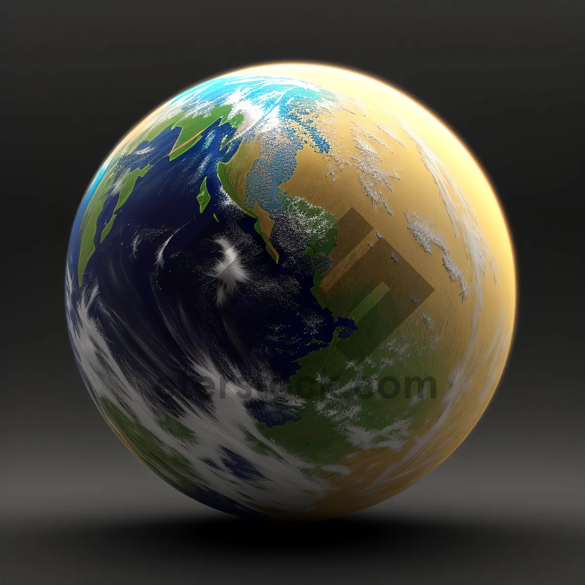 Picture of Global Planet Earth Map in 3D