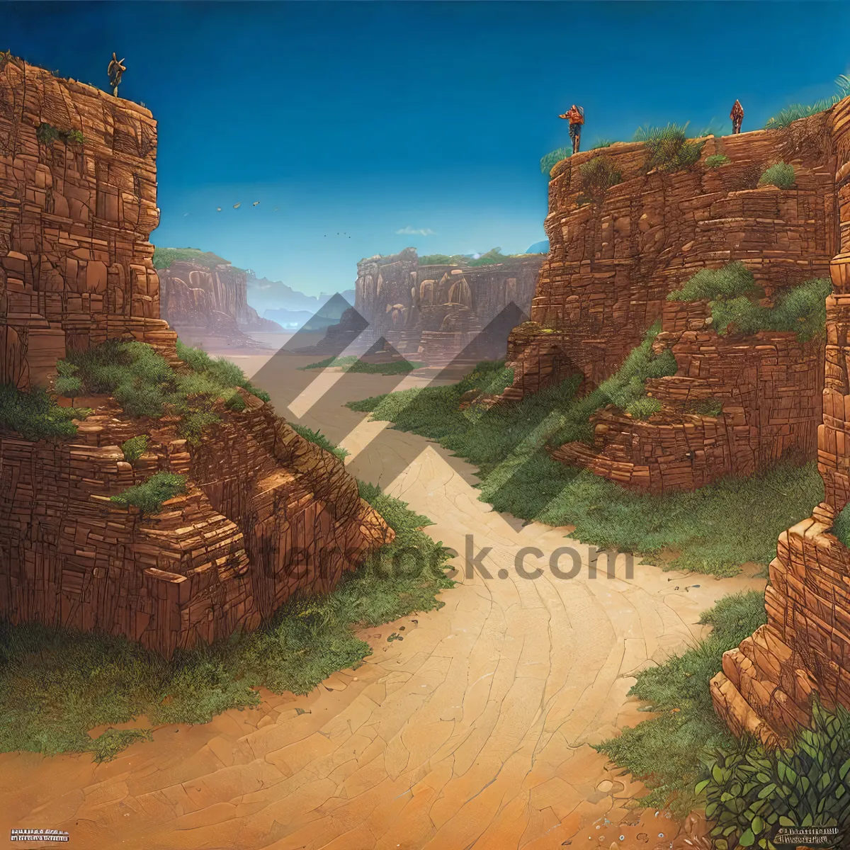 Picture of Grand Canyon Castle: Majestic Desert Fortification