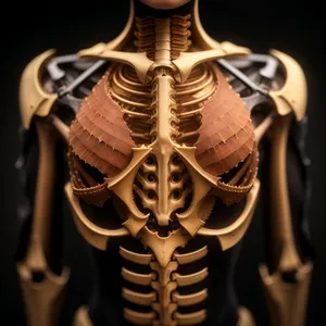 Human Skeleton Anatomy 3D X-Ray Graphic