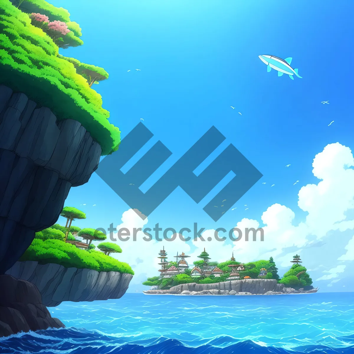 Picture of Serenity by the Turquoise Shore