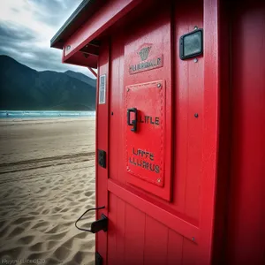 Vintage Gas Pump and Telephone Box