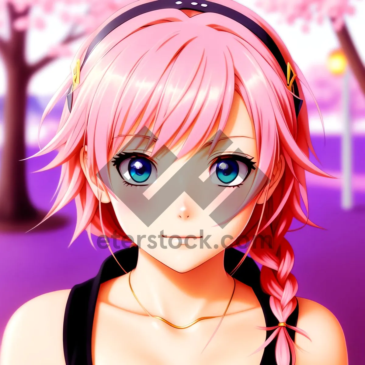 Picture of Cute Blonde Lady with Sensual Style