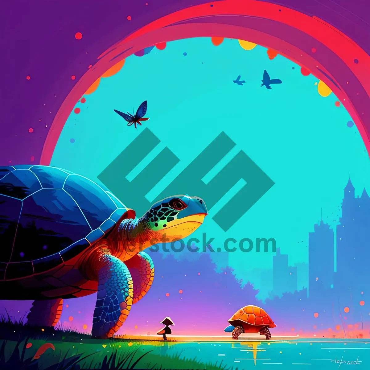 Picture of Football Fever: Nighttime World Championship Stadium Crowd