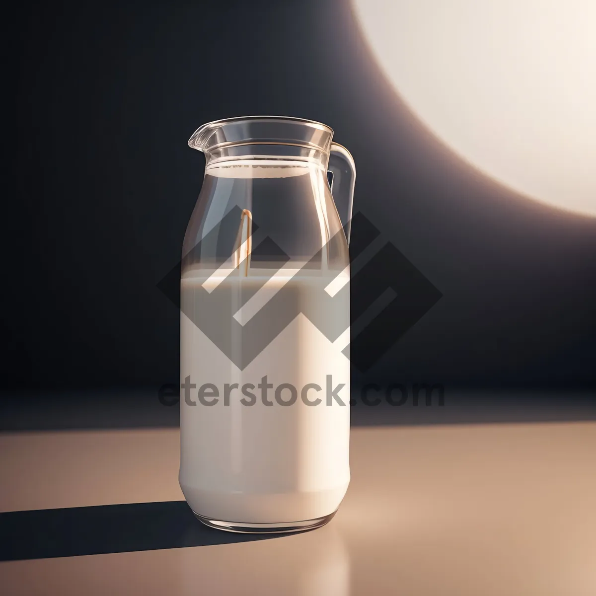 Picture of Refreshing Dairy Milk in Glass Bottle