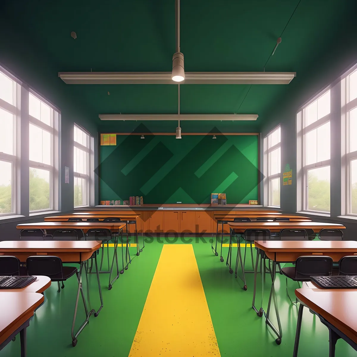 Picture of Luxurious modern interior design with stylish furniture.