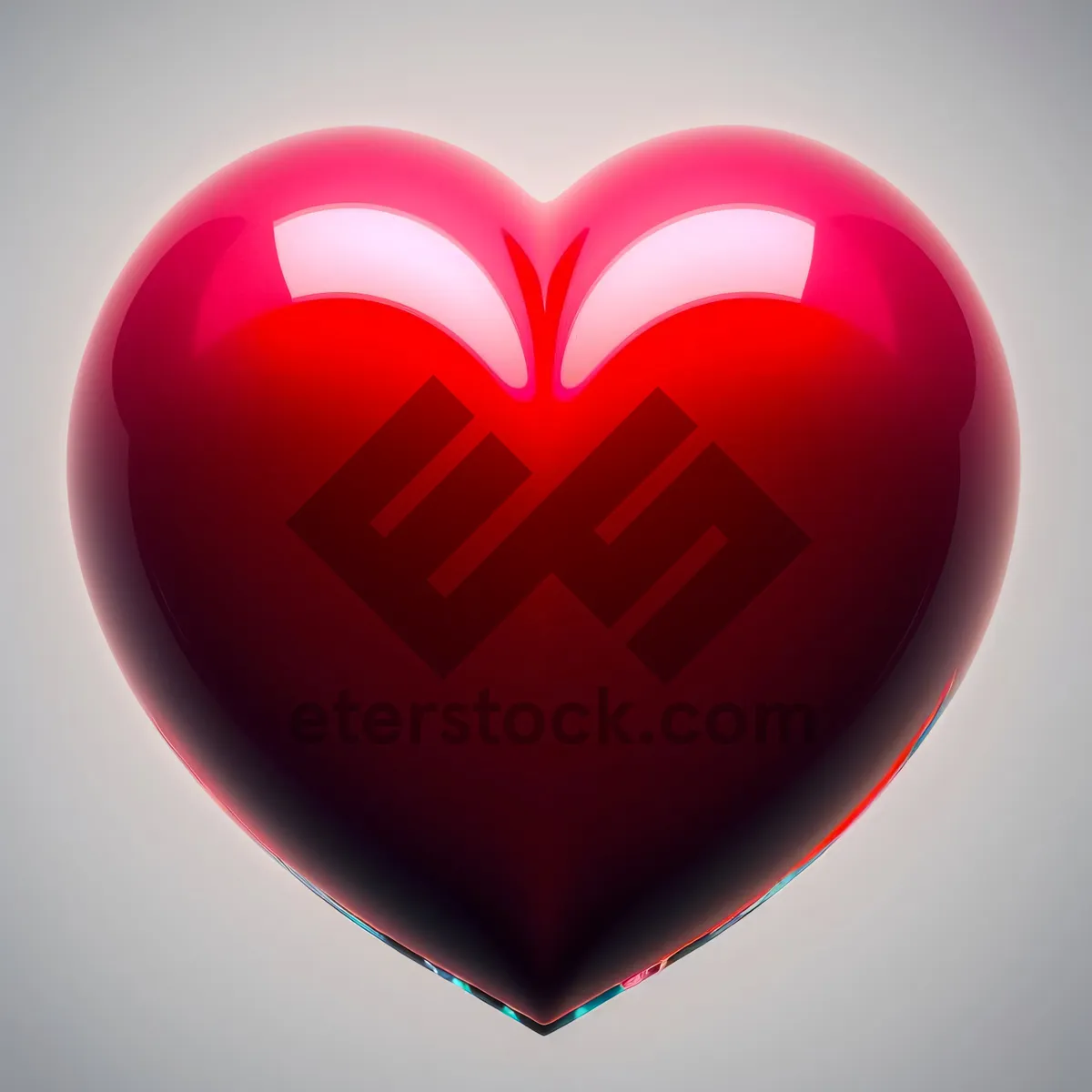 Picture of Romantic Heart Icon: Love-filled Valentine's Button