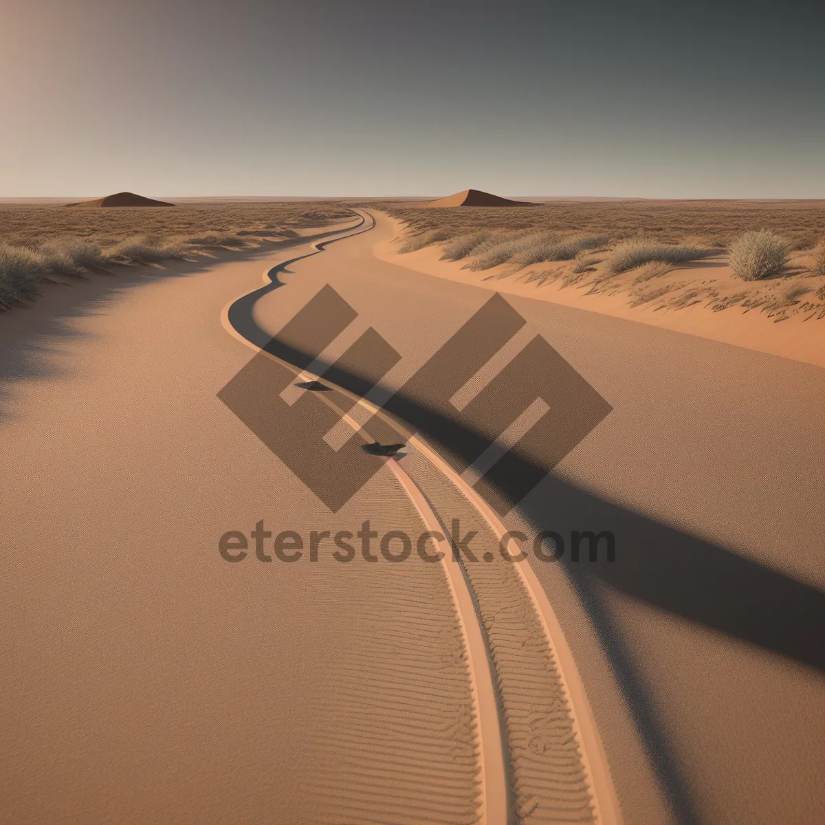 Picture of Serenity of the Desert at Sunset