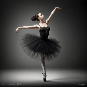 Dynamic Ballet Jump - Graceful Artistic Performance