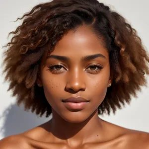 Stunning Afro-Model with Flawless Beauty