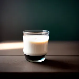 Creamy Eggnog Refreshment in Glass