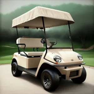 Sporty Golf Cart for Smooth Transportation on Wheels