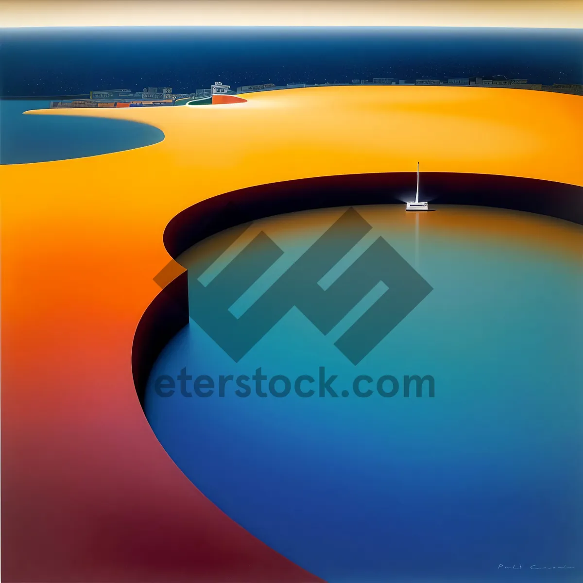 Picture of Futuristic Energy Wave in Digital Art