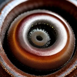 Colorful Coil Millipede: Vibrant Arthropod in Close-up