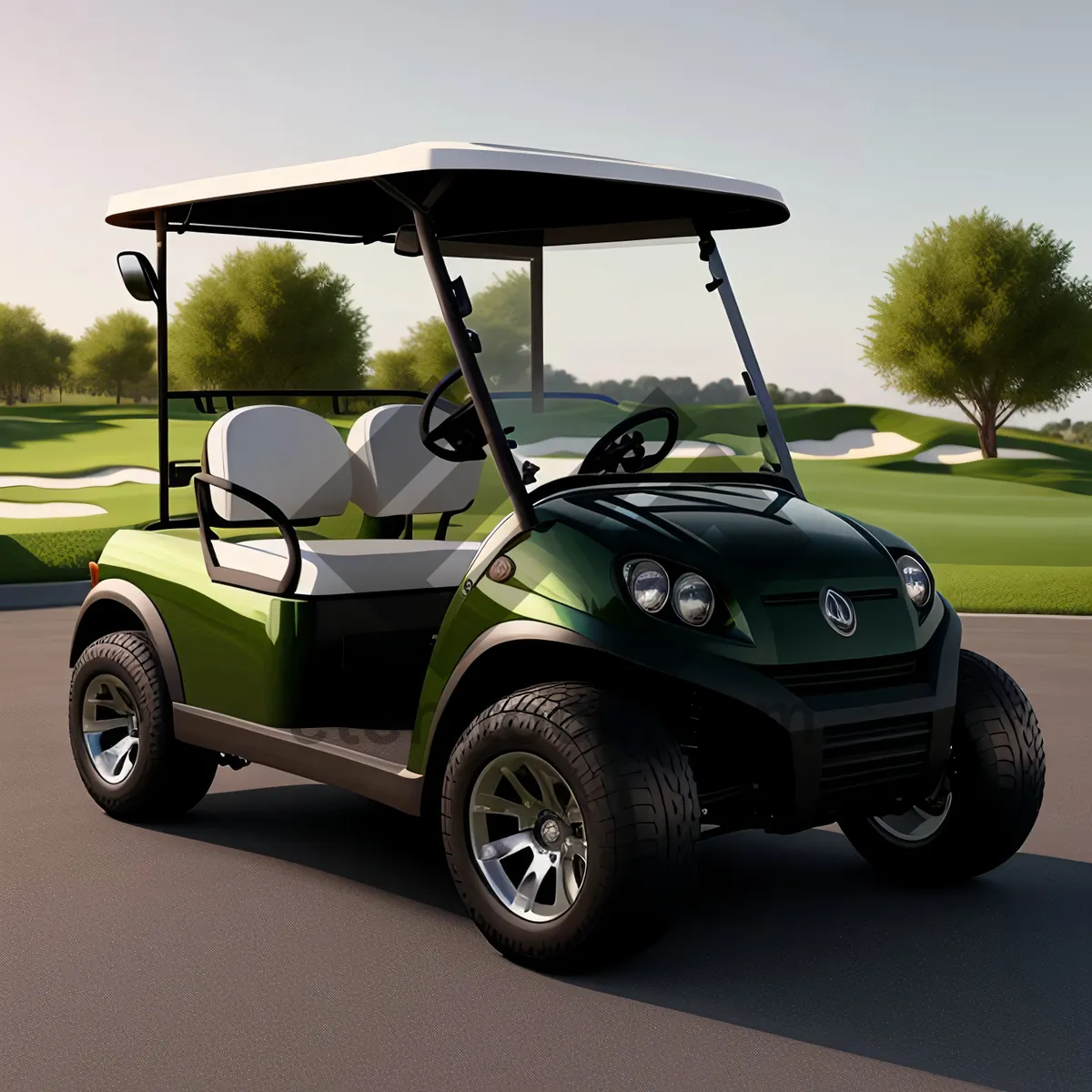 Picture of Luxury Golf Car: The Ultimate Motorized Sports Equipment