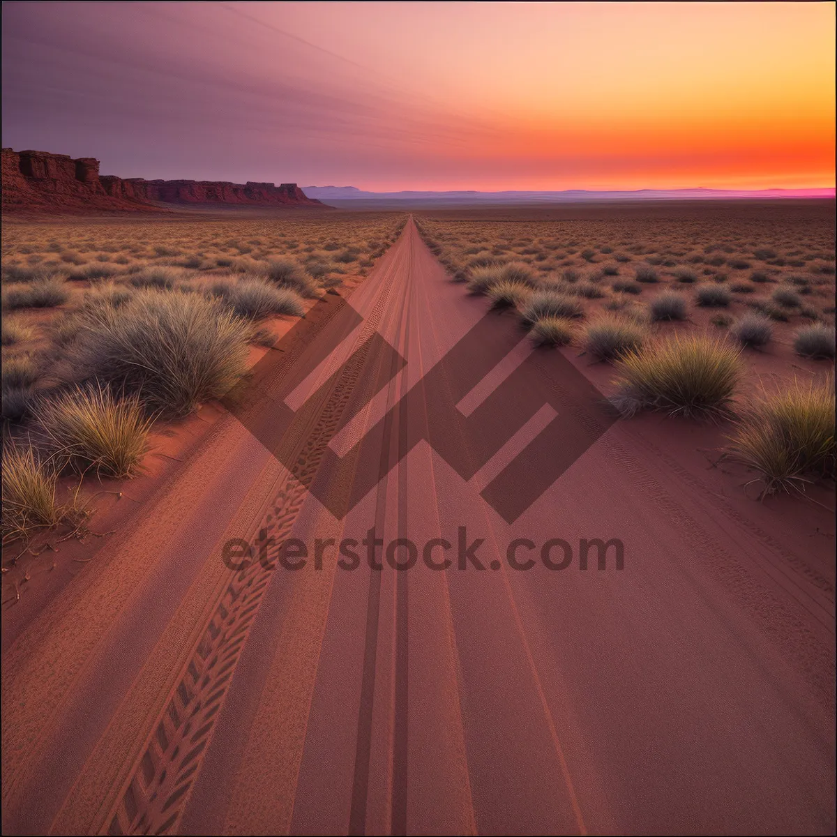 Picture of Golden Dunes at Sunset: Serene Desert Oasis