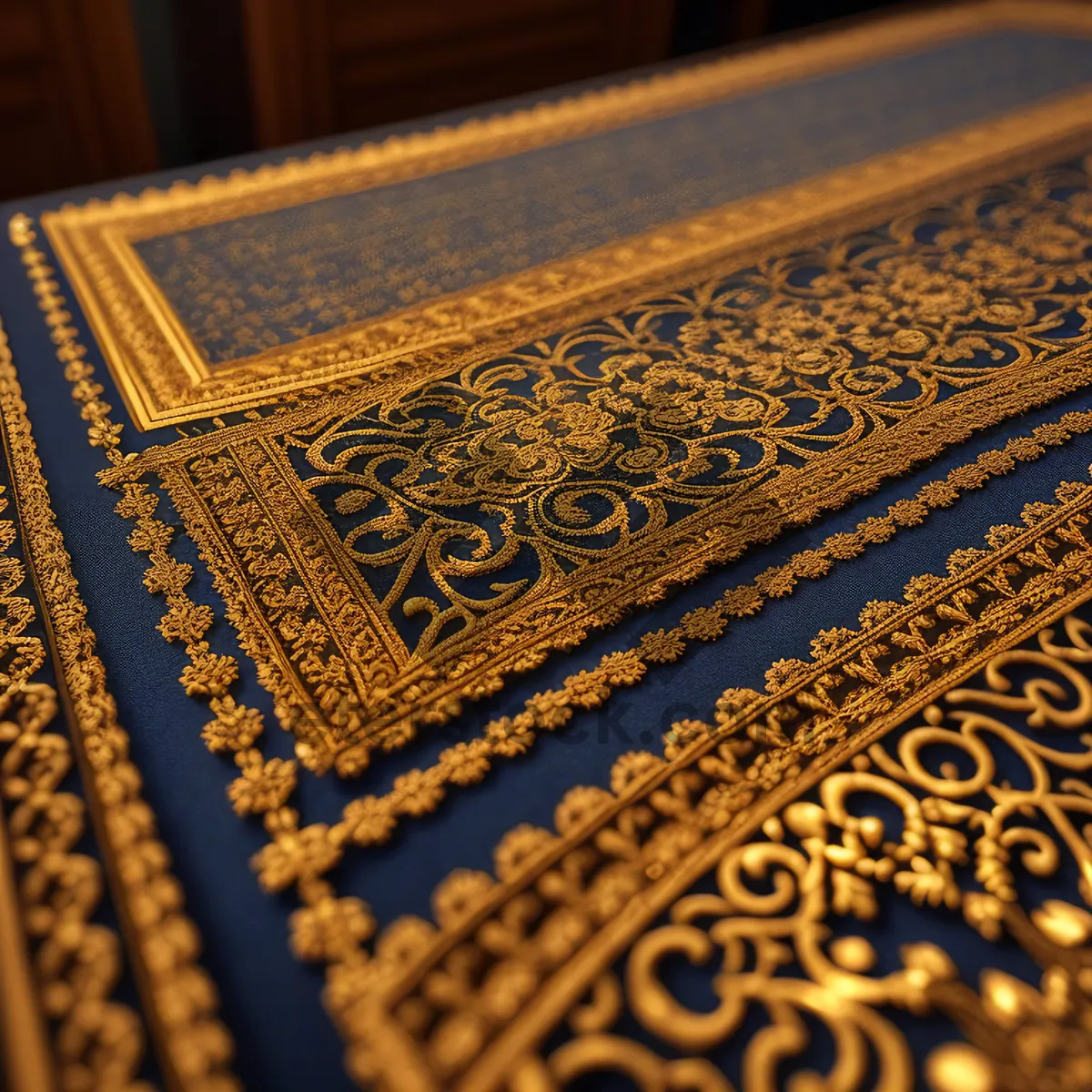 Picture of Antique Arabesque Prayer Rug - Ornate Floor Cover