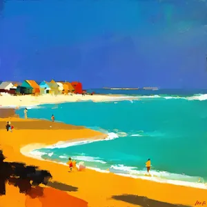 Idyllic Tropical Beach with Turquoise Waters