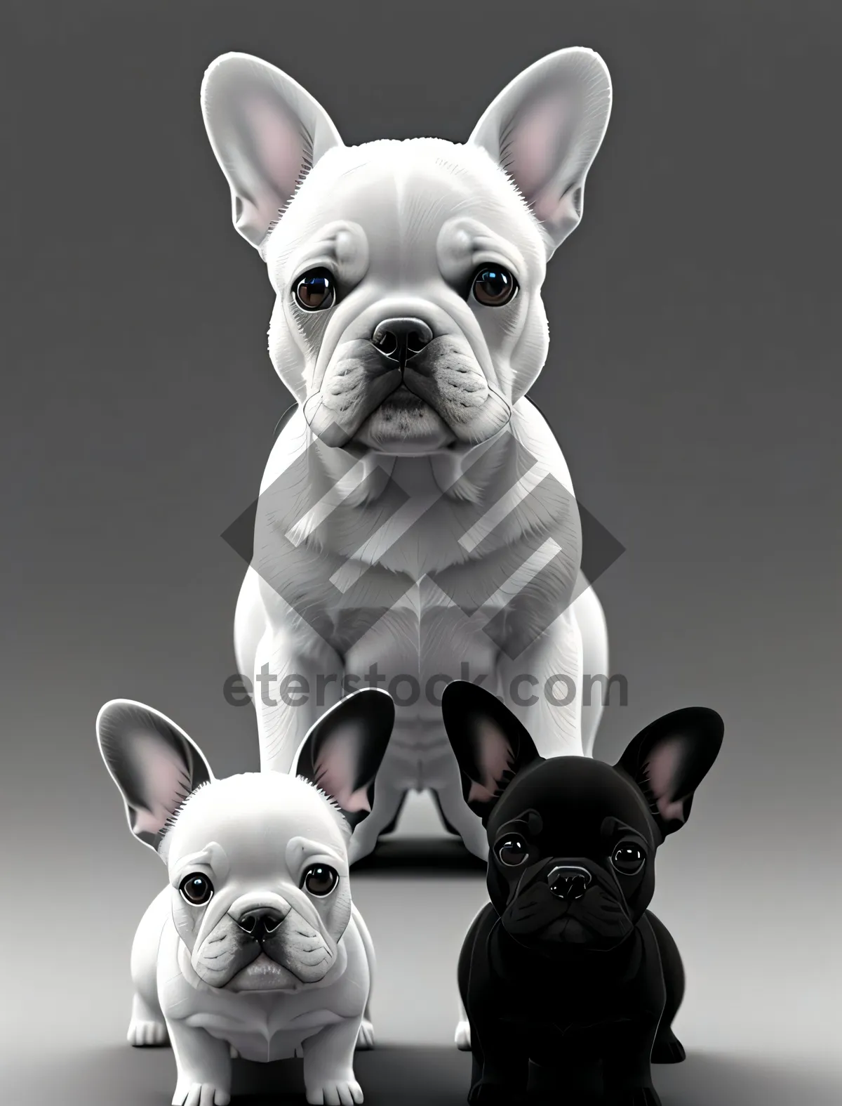 Picture of Bulldog Puppy: Adorable Wrinkled Pet Portrait