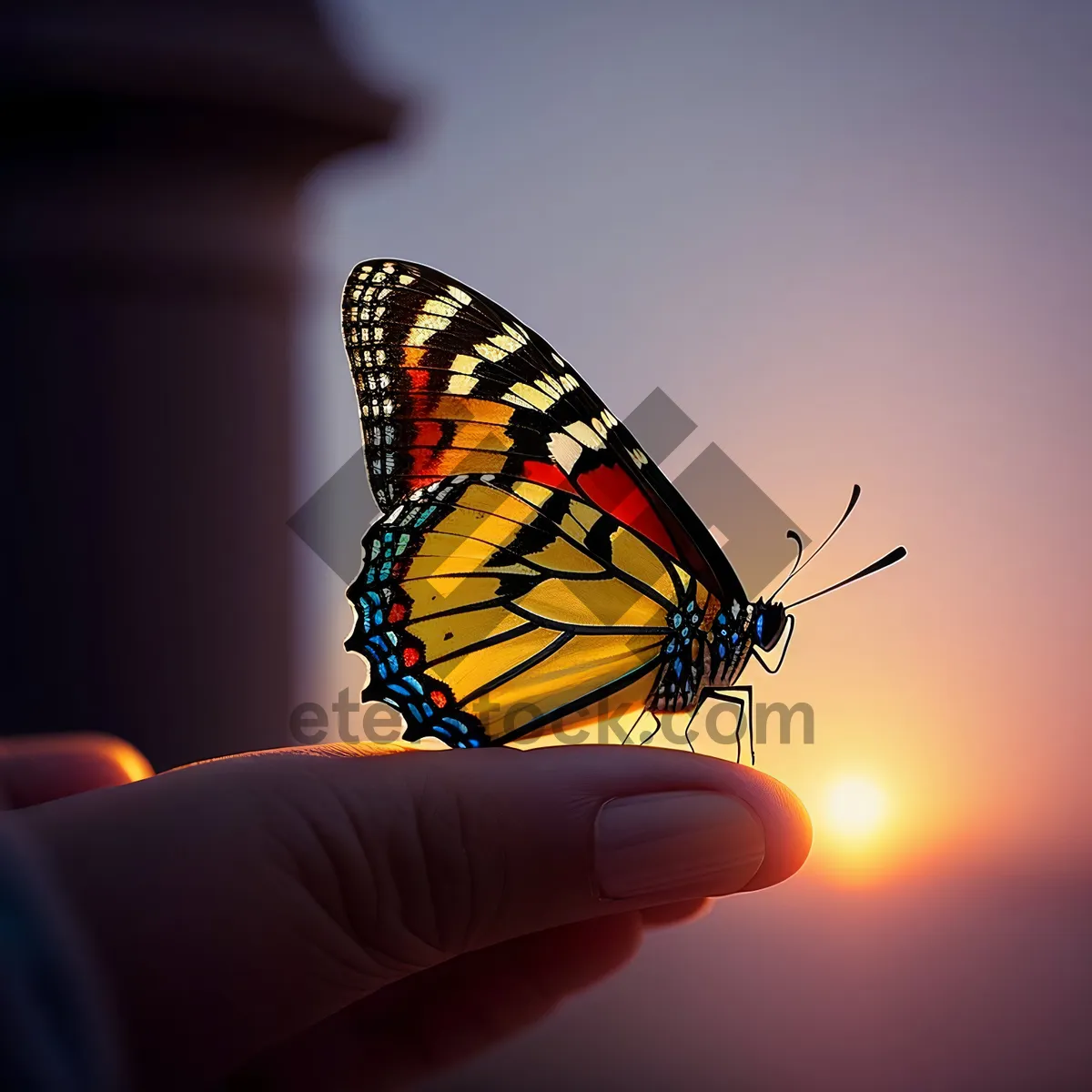 Picture of Vibrant Monarch Butterfly in Garden