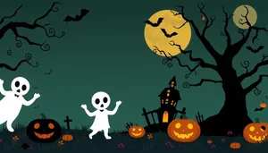 Spooky Halloween Night Silhouette