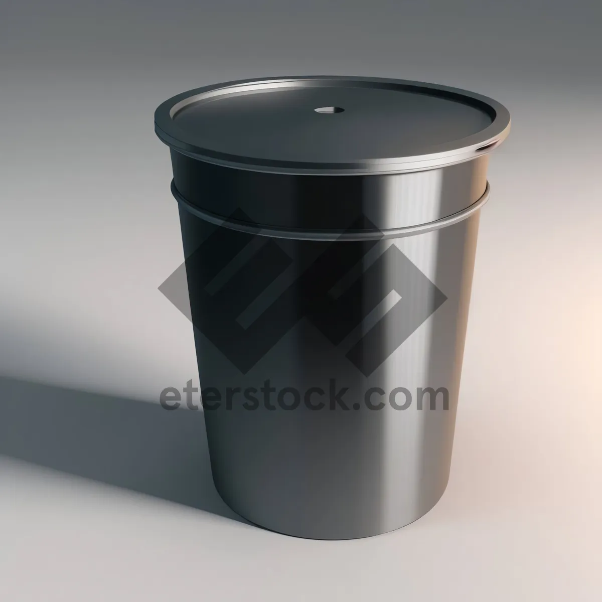 Picture of Empty Plastic Cup in Garbage Bin