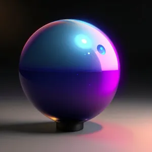 Globe Icon with Shiny 3D Design