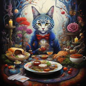 Artistic Dinner Display By Window