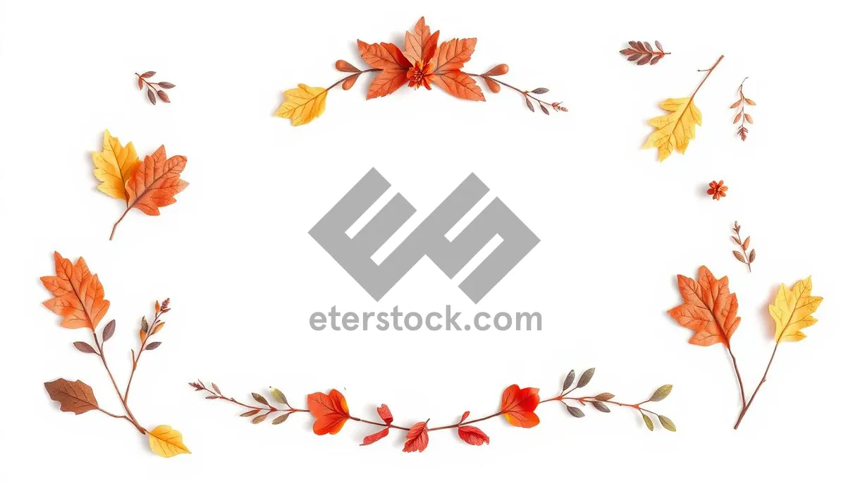 Picture of Floral Japan Style Graphic Design Wallpaper Element