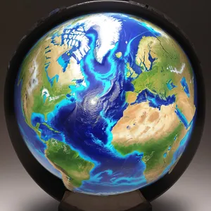 3D Earth Globe Map